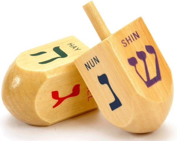 Dreidel, Large Wooden