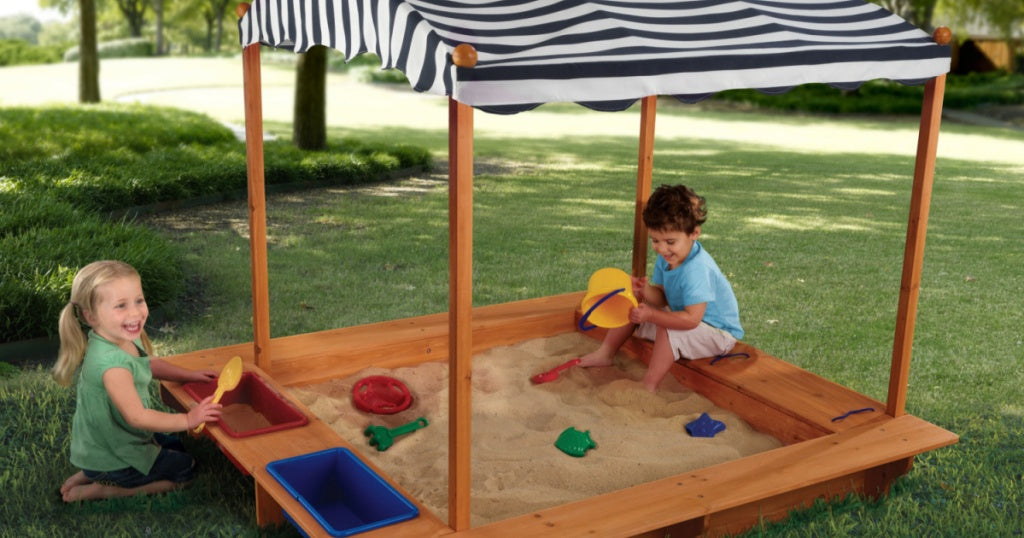 KidKraft Sandbox w/ Canopy & Sand Toys Just $139 Shipped on Amazon | Awesome Reviews
