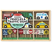 Melissa & Doug Wooden Vehicles & Traffic Signs With 6 Cars & 9 Signs only $12.49