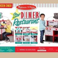 Melissa & Doug Double-Sided Wooden Star Diner