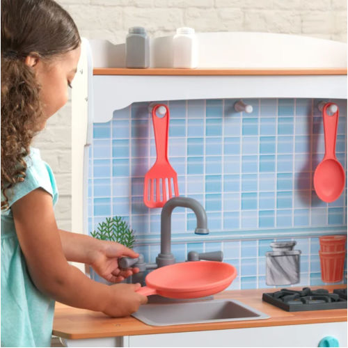 KidKraft Kitchens on Sale! Coral Mosaic Magnetic Play Kitchen JUST $90.91 (Reg. $149)!