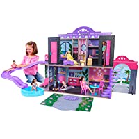 KidKraft 2-in-1 Wooden Hotel & Waterslide Dollhouse with 32 Accessories only $74.99