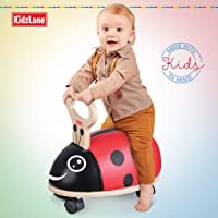Mini Bug Sturdy Wooden Toddler Riding Toy with Plush Seat & Gliding Wheels only $20.00
