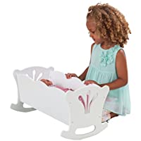 KidKraft Wooden White Lil’ Doll Rocking Cradle only $17.24