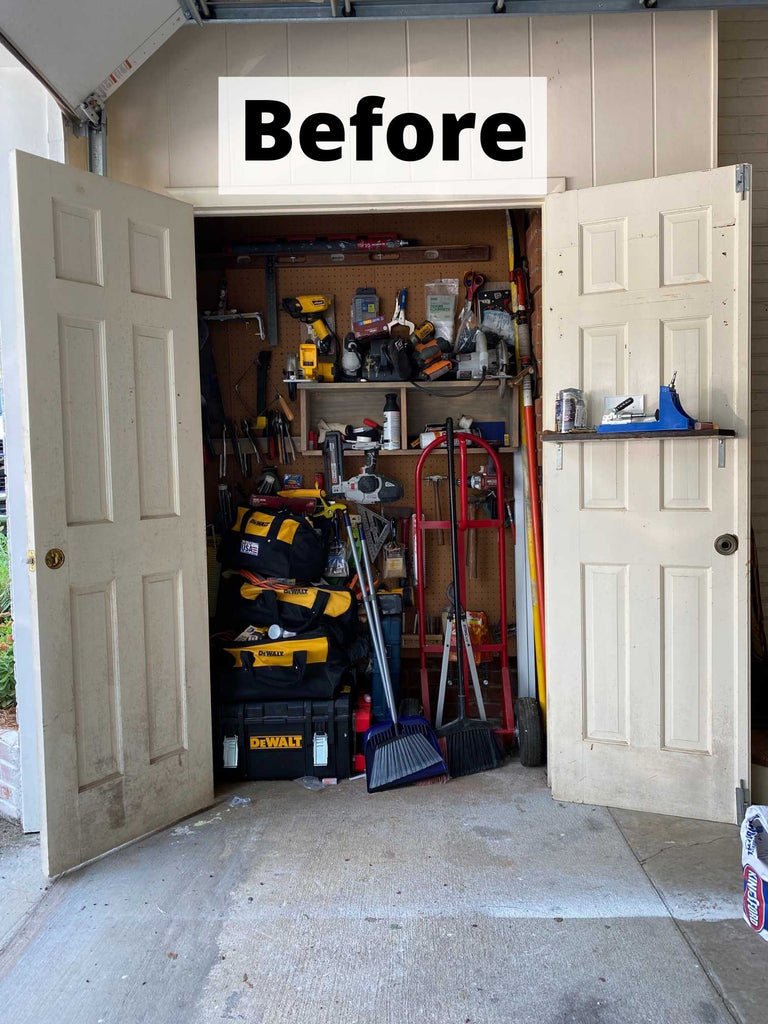 Our Organized Paint Storage Closet Overhaul