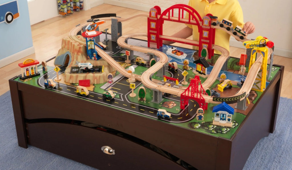 KidKraft Wooden Train Table Set Only $149 Shipped on Amazon or Walmart.com (Regularly $240)