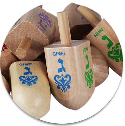 Dreidel, Wooden Jumbo