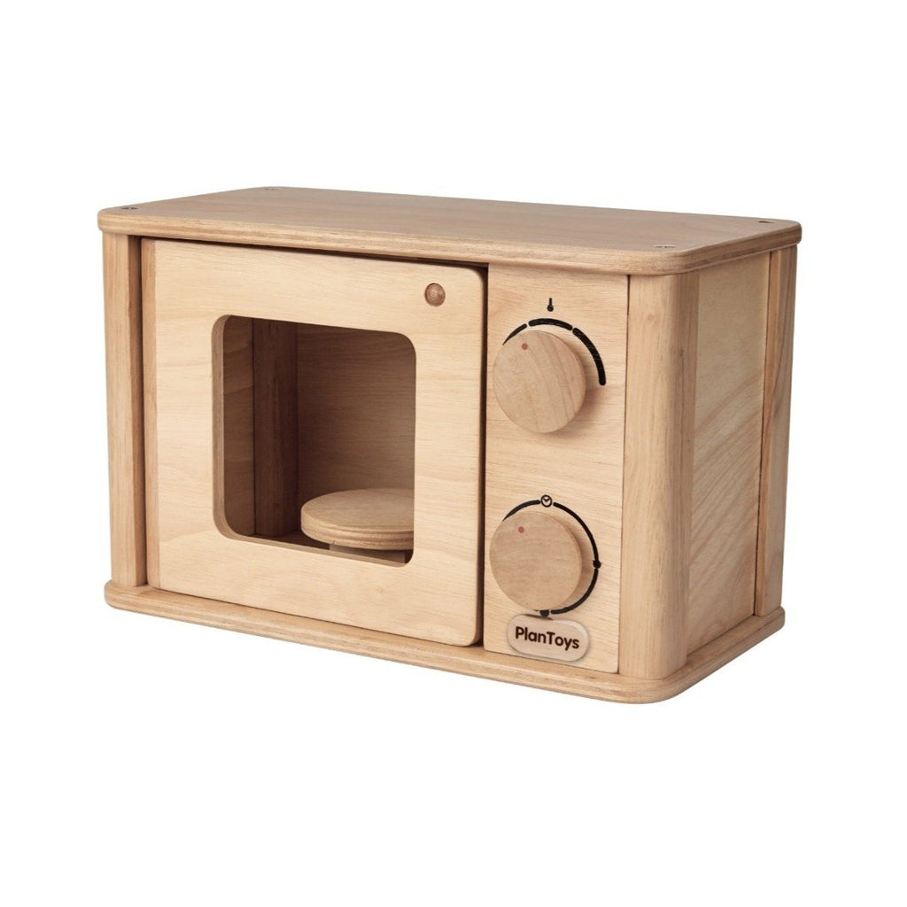 Play Toys Wooden Toy Microwave