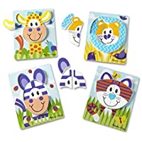 4-Pack Melissa & Doug First Play Wooden Chunky Jigsaw Puzzle Set only $21.99