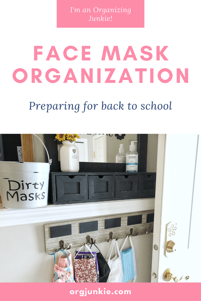 Preparing for Back to School ~ Face Mask Organization