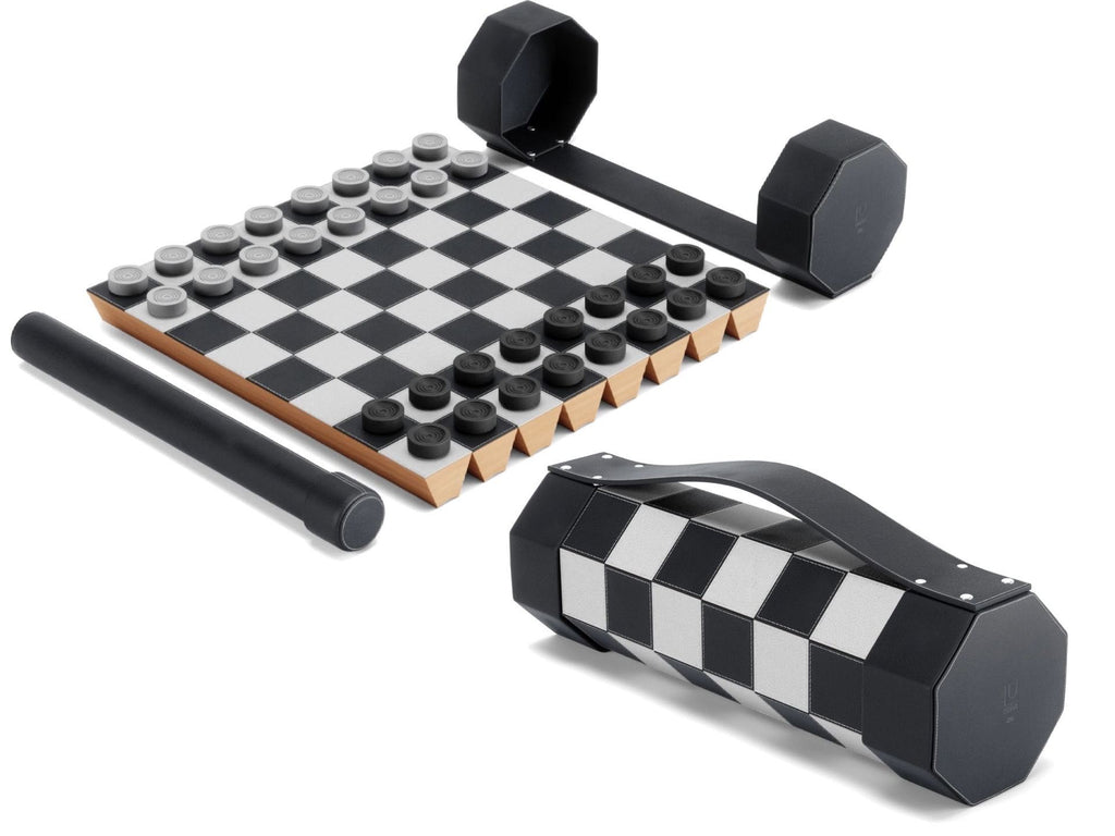Umbra “Rolz” Roll-Up Chess + Checkers Set