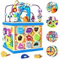 5-in-1 Early Educational Montessori Wooden Baby Activity Cube only $22.50