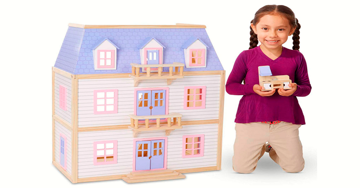 Melissa & Doug Wooden Multi-Level Dollhouse Only $72.66 Shipped! (Reg. $172.79)
