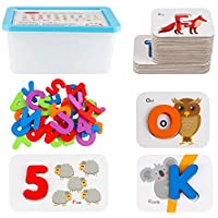 Wondertoys Wooden Letters and Numbers Matching Puzzle Game only $8.00