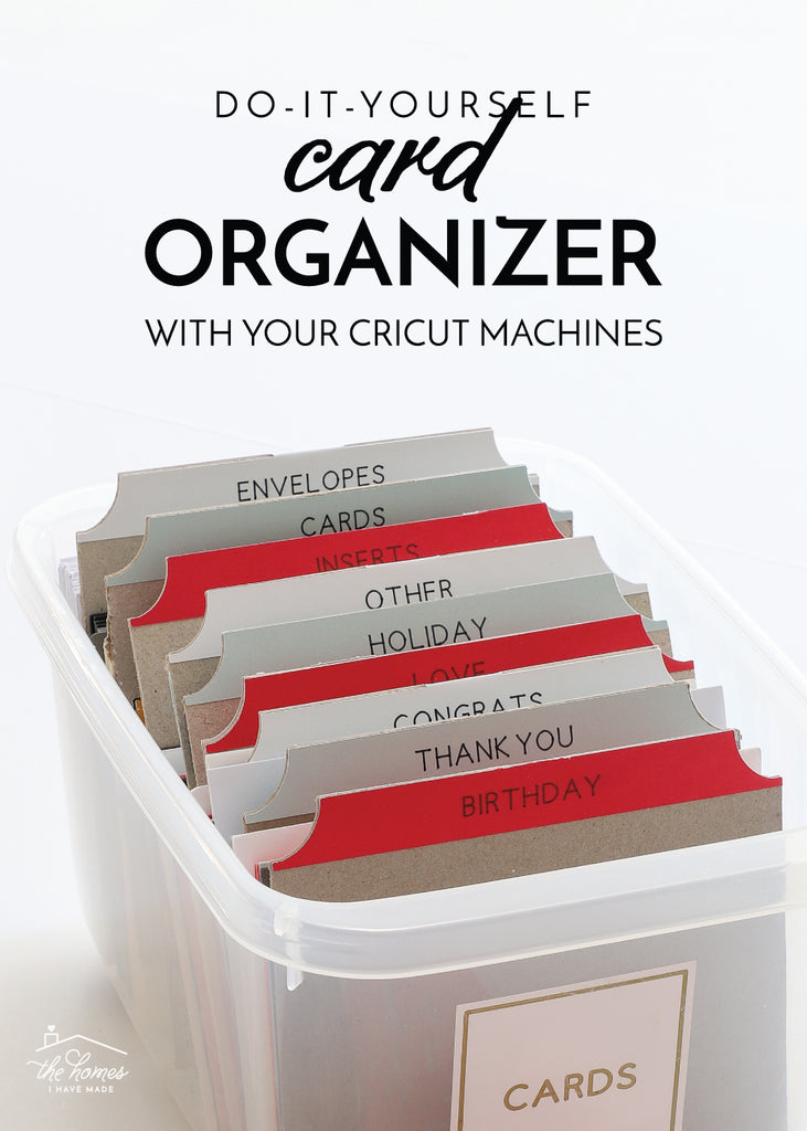 DIY Card Organizer with Your Cricut Machine