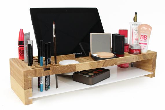 Make Up Organizer, Make Up Brush Holder, Make Up Holder, Sister Christmas Gift, Gifts for mom from daughter by PromiDesign