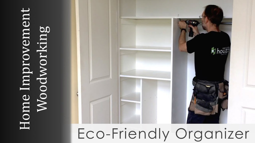 This closet organizer project makes the best use of the space in the closet