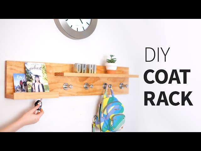 materials & links below! What do you call something that is a coat rack, magnetic key ring holder, entryway organizer, mail storage, floating shelf… thing?