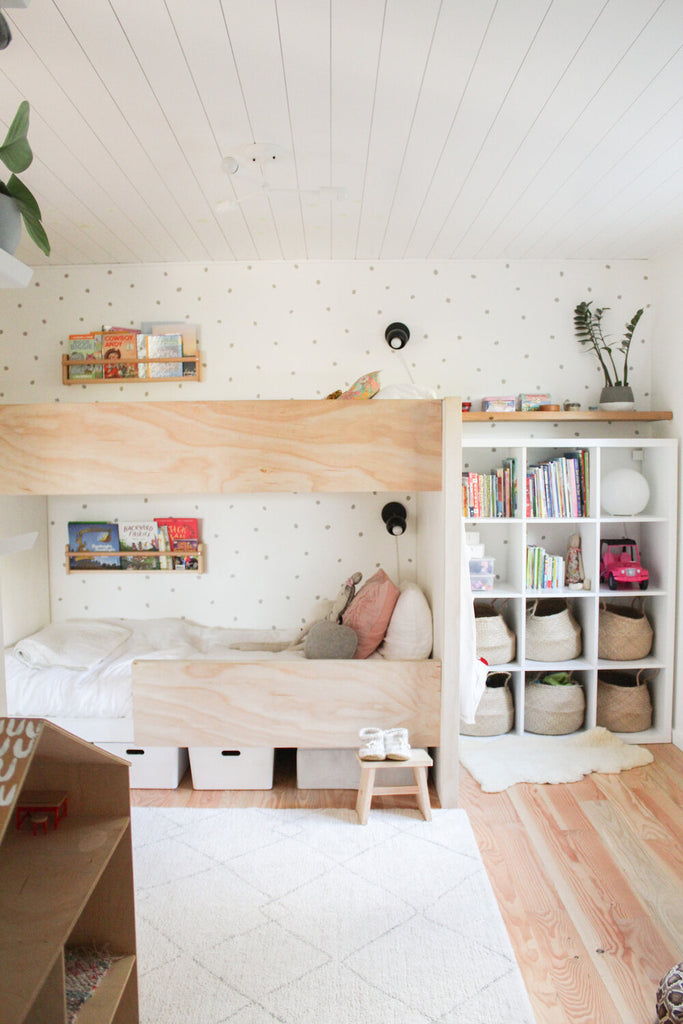 Small Home Tours (Mini): Natalie’s Shared Kid’s Room with Custom Bunk Bed