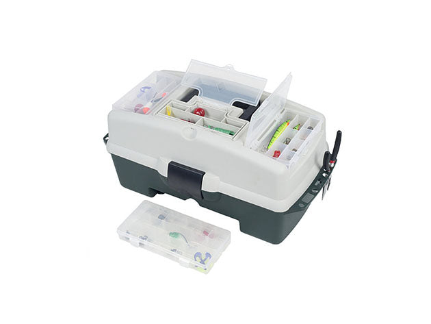 Wakeman Fishing 2-Tray Tackle Box with 3 Removable Organizers for $32