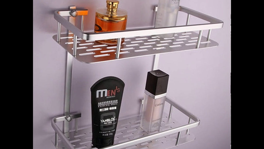 Solid aluminium construction, ensuring quality and longevity Maximize your bathroom's storage space Use the shelf to store shampoo, cleaning supplies and ...
