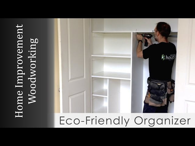 This closet organizer project makes the best use of the space in the closet