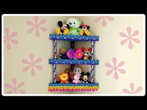 This video shows step by step tutorial to make cardboard corner shelf / rack / Organizer