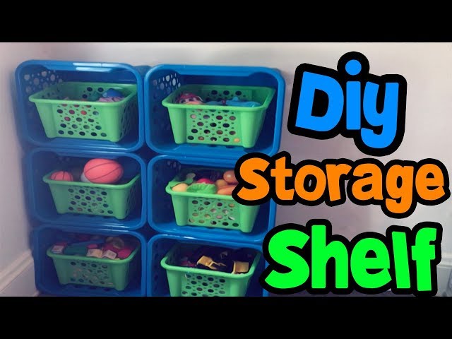 DIY Storage Shelf | Kids Toy Organizer  | Dollar Tree