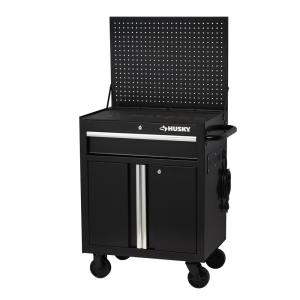 Husky 27" W x 19" D 1-Drawer 2-Door Tool Chest Rolling Cabinet only $69.00
