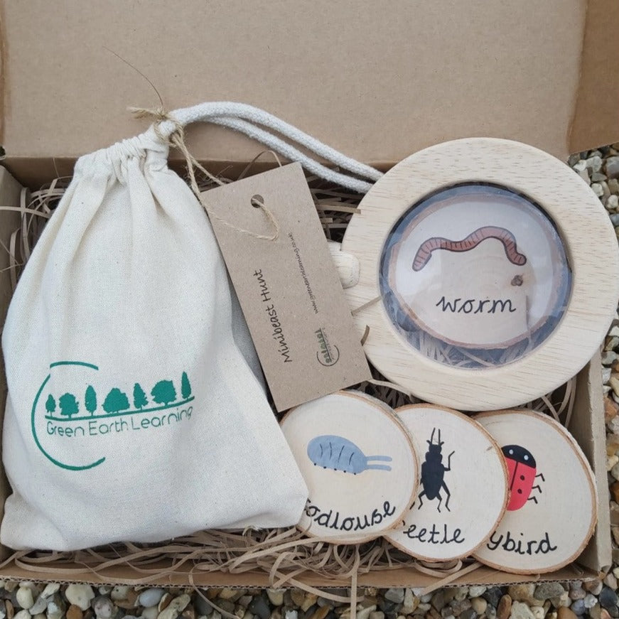 Minibeast Hunt Wooden Gift Set