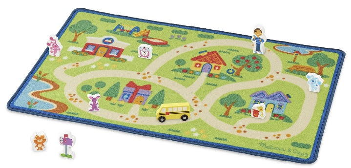 Melissa & Doug Blue’s Clues & You! Blue’s Neighborhood Activity Rug Only $7.44! (Reg. $38)