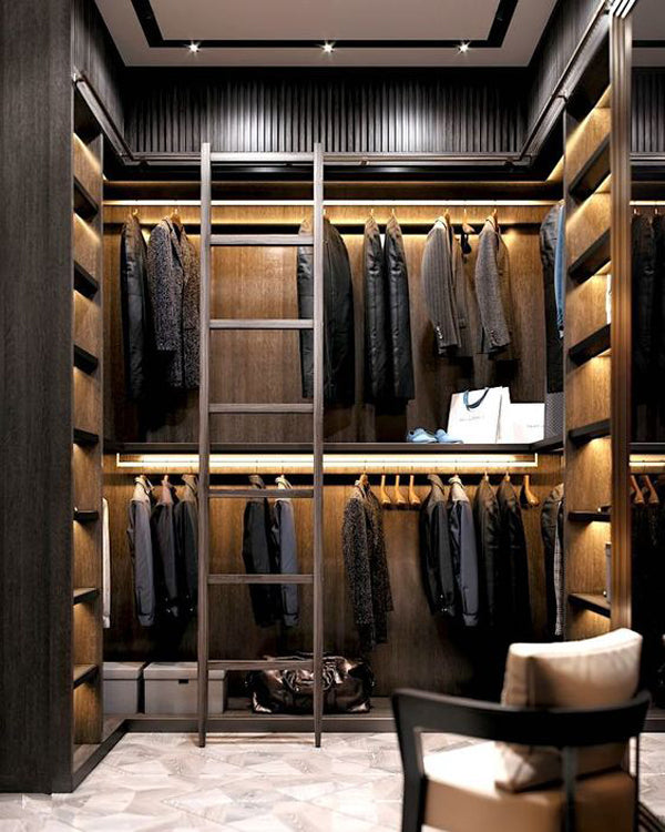 25 Cool Walk-In Closet Design For Men’s