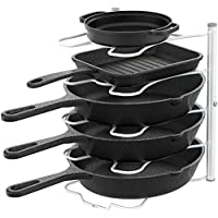DecoBros Kitchen Counter and Cabinet Pan Organizer Shelf Rack only $18.97