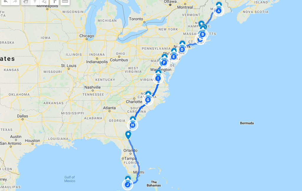 A Bookish Coastal U.S. Road Trip: I-95