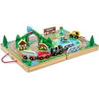 17-Piece Melissa & Doug Wooden Take-Along Tabletop Railroad only $13.47