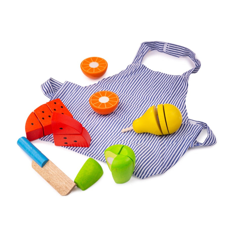 Bigjigs Wooden Cutting Fruit Chef Set