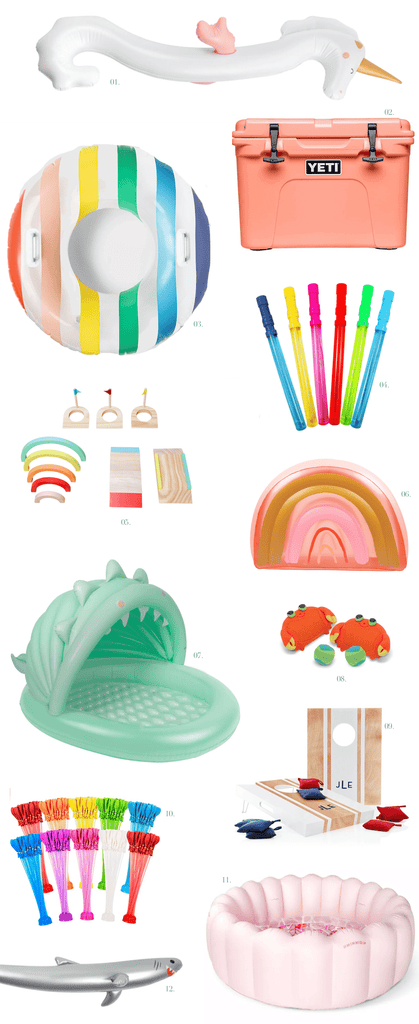 Fun Backyard + Pool Toys.