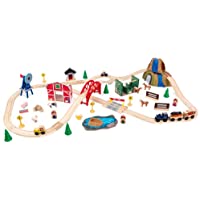 KidKraft Wooden Rural Farm Train Set with 75 Pieces only $44.88