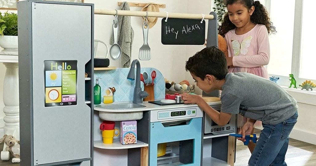 KidKraft Alexa-Enabled 2-in-1 Kitchen & Market Only $66 Shipped on Amazon (Regularly $330)