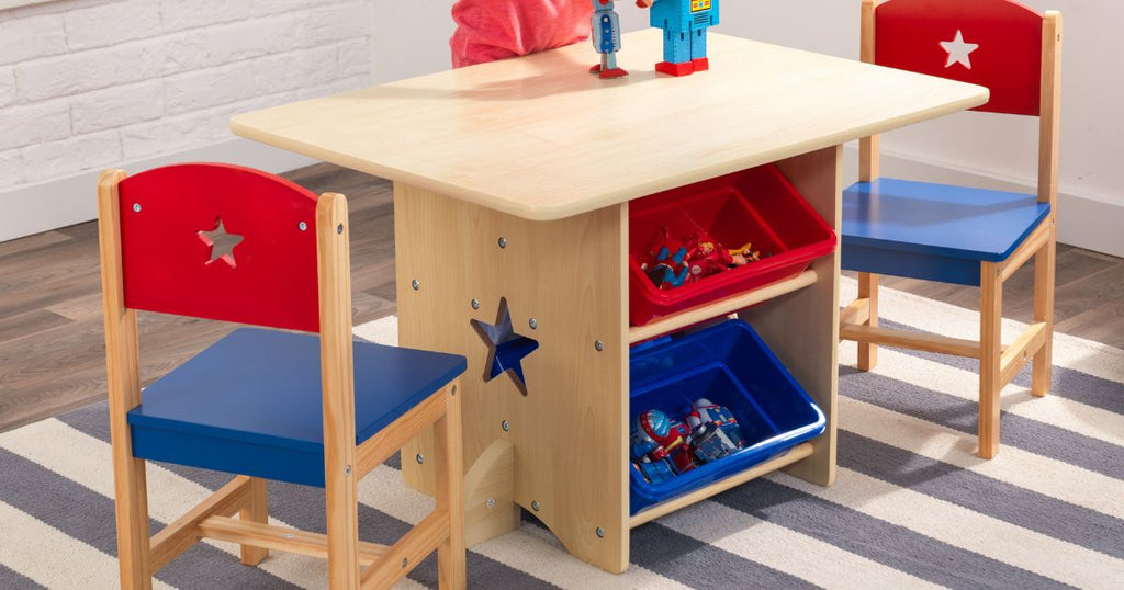 KidKraft Wooden Table & Chair Set w/ Bins Only $73 Shipped on Walmart.com (Regularly $114)