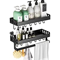 Shengsite Wall Mounted Shower Organizer Caddy Shelf Set of 2 only $11.99