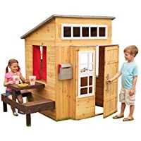 KidKraft Modern Outdoor Wooden Playhouse with Picnic Table only $311.72