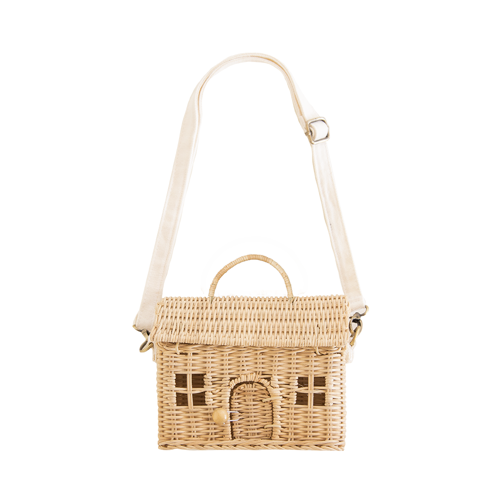 Olli Ella Rattan Casa Bag - Straw