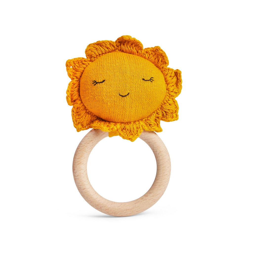 Avery Row Teether Rattle - Sun