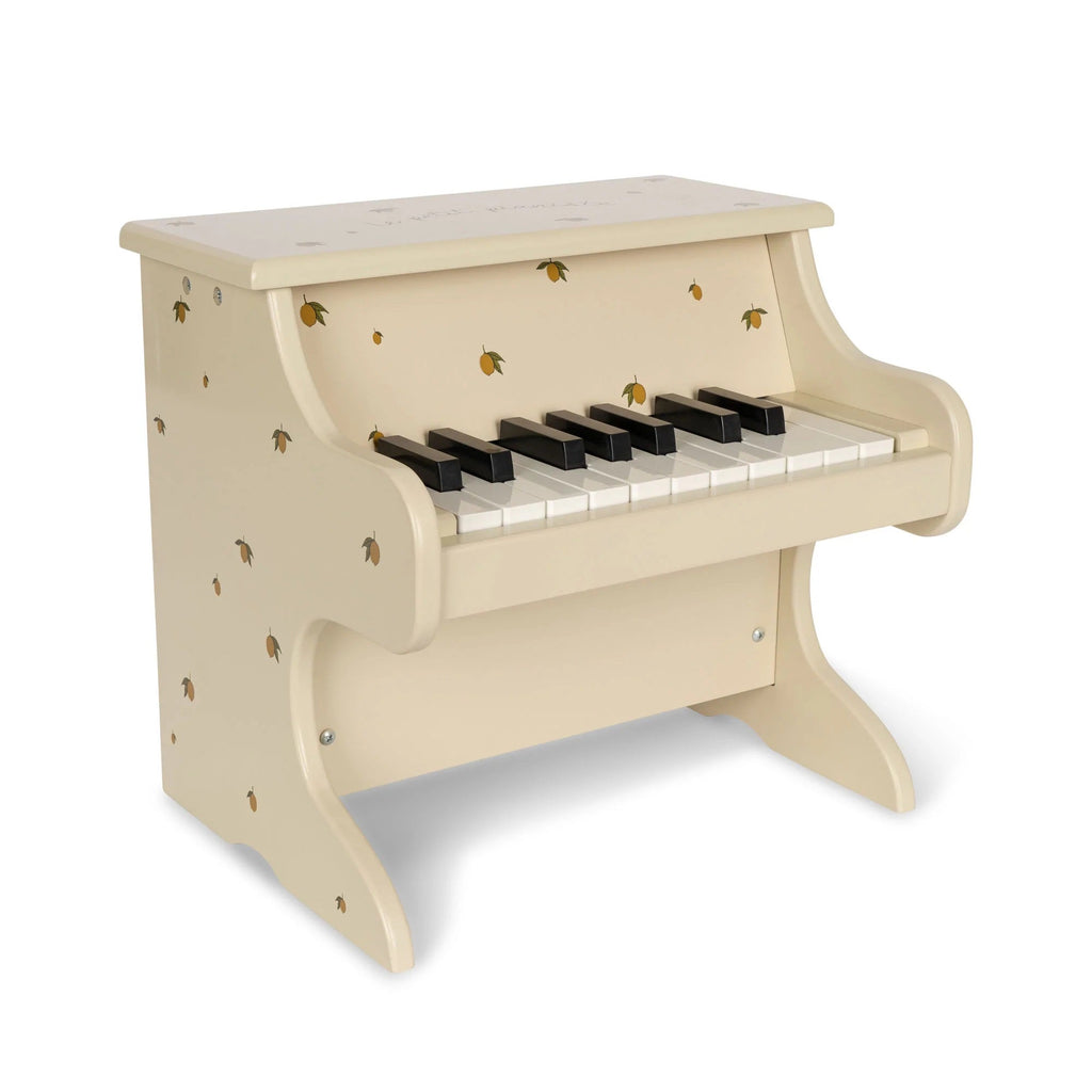 Konges Slojd Mini Wooden Toy Piano - Lemon