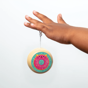Cat Donut Wooden Yo Yo