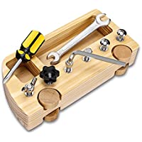 Mikabili Montessori Wooden Screw Driver Board Toy for Kids only $13.49