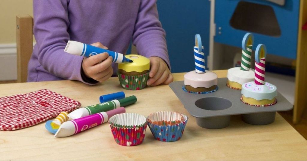 Melissa & Doug Bake and Decorate Wooden Cupcake Set Only $12 on Amazon or Target.com (Reg. $24)