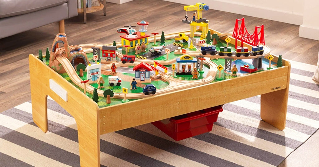 KidKraft Train Set & Table w/ 2 Storage Bins Only $73.49 Shipped on Amazon (Regularly $148)