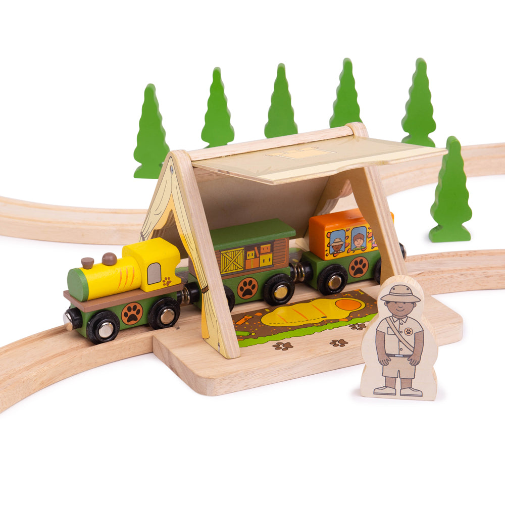 Bigjigs Rail Wooden Safari Tent
